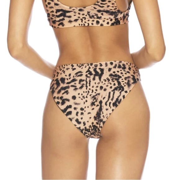 Beach Riot Tan and Black Leopard Print Bikini - Picture 3 of 10